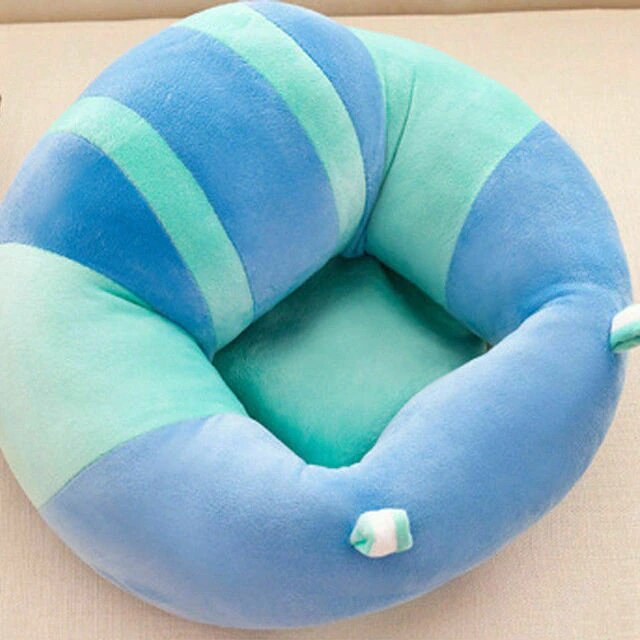 Baby Soft Sit Up Support Seat Blue Pink Lines