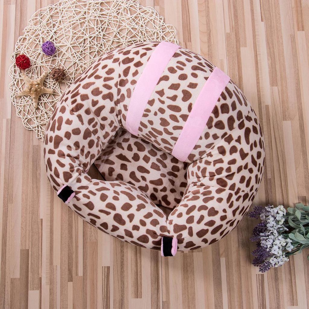 Baby Soft Sit Up Support Seat Giraffe Pink Stripe
