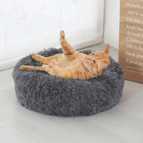 Calming Donut Bed for Dogs & Cats
