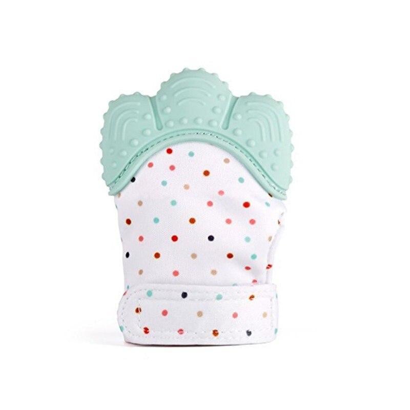 Baby Teething Glove – Soothing Mitten Toy Blue