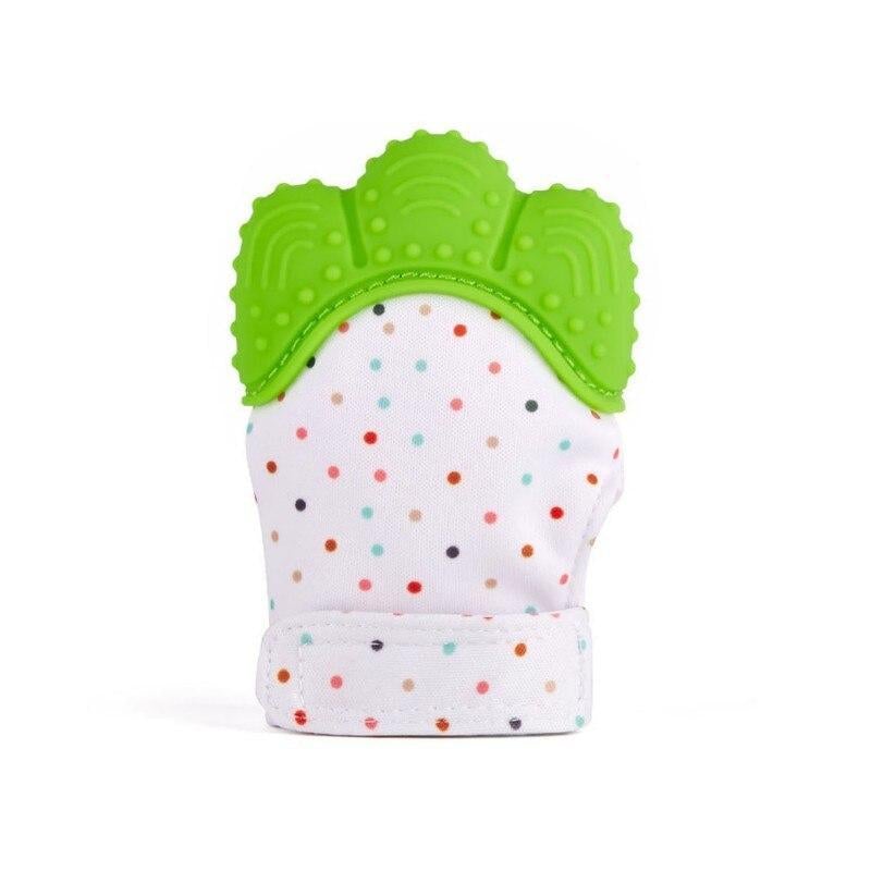 Baby Teething Glove – Soothing Mitten Toy Green