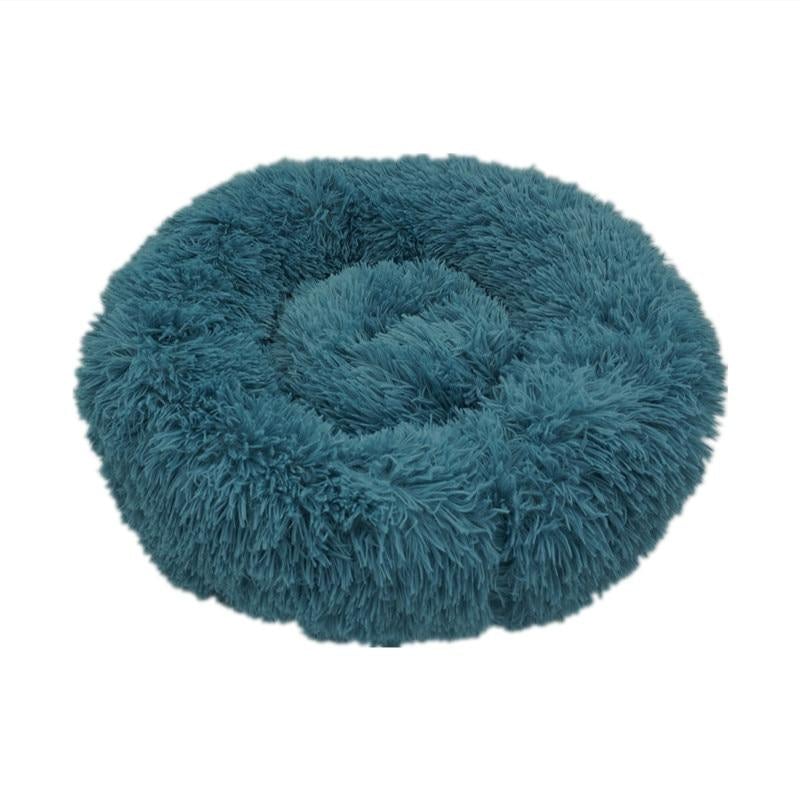 Calming Donut Bed for Dogs & Cats 50cm / Blue