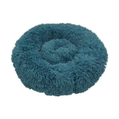 Calming Donut Bed for Dogs & Cats 50cm / Blue