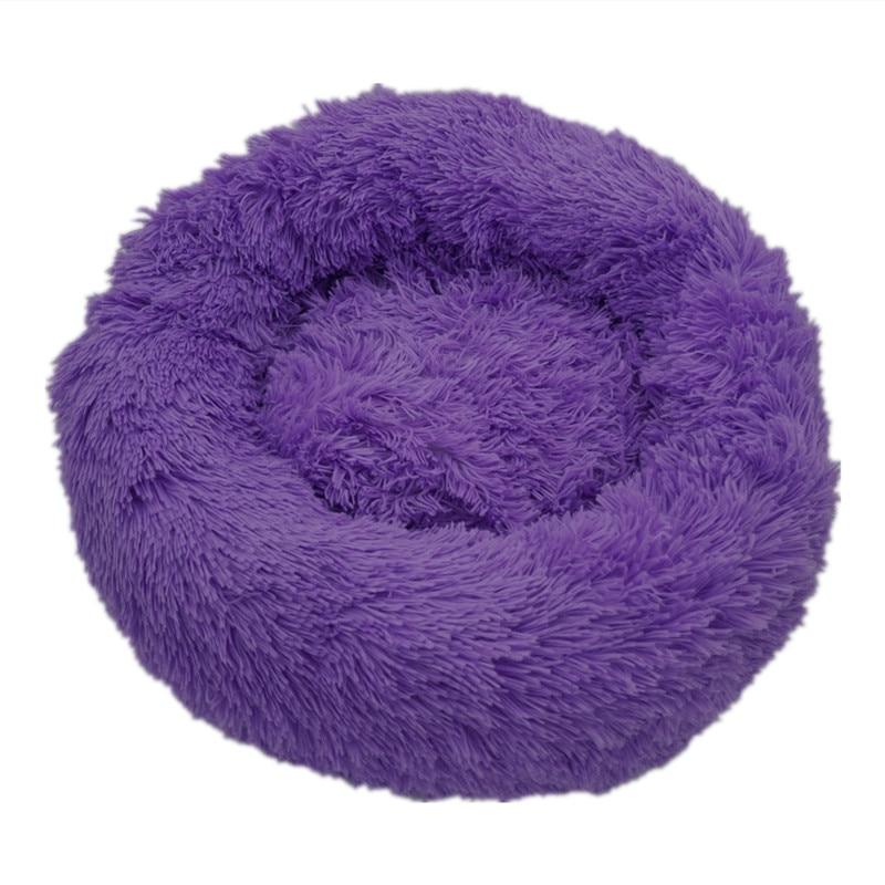 Calming Donut Bed for Dogs & Cats 50cm / Purple
