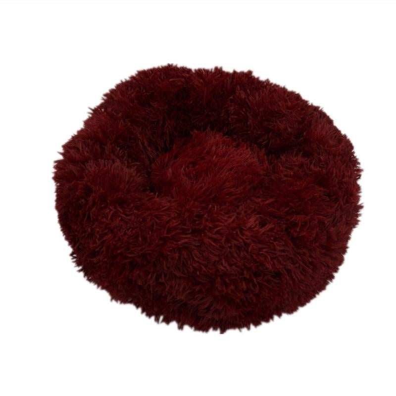 Calming Donut Bed for Dogs & Cats 50cm / Red