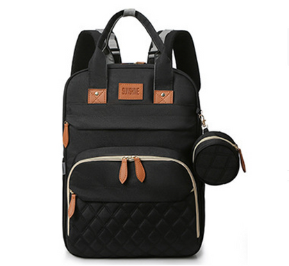 Diaper Changing Backpack Black