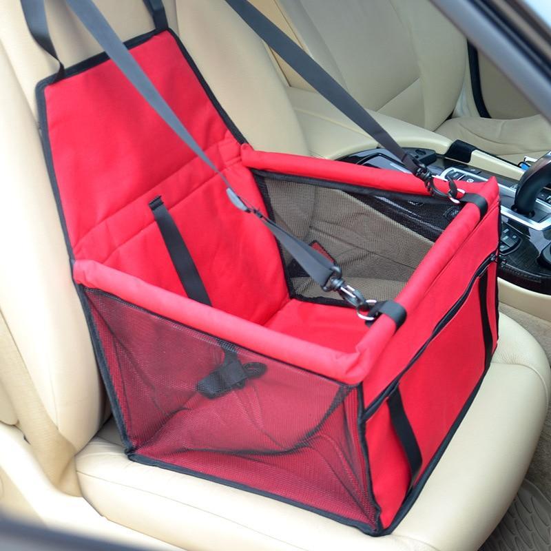 Dog Travel Car Seat Carrier Red