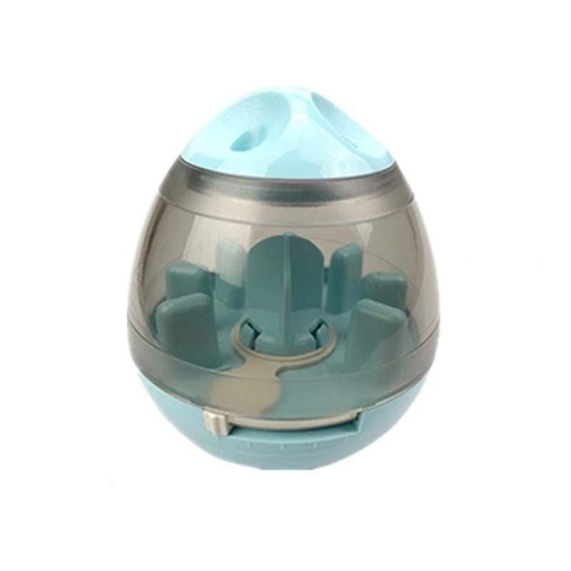 Interactive Pet Treat Ball Food Dispenser Blue