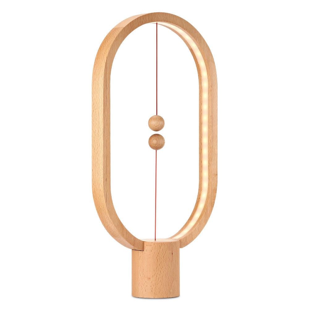 LED Magnetic Table Lamp Wood